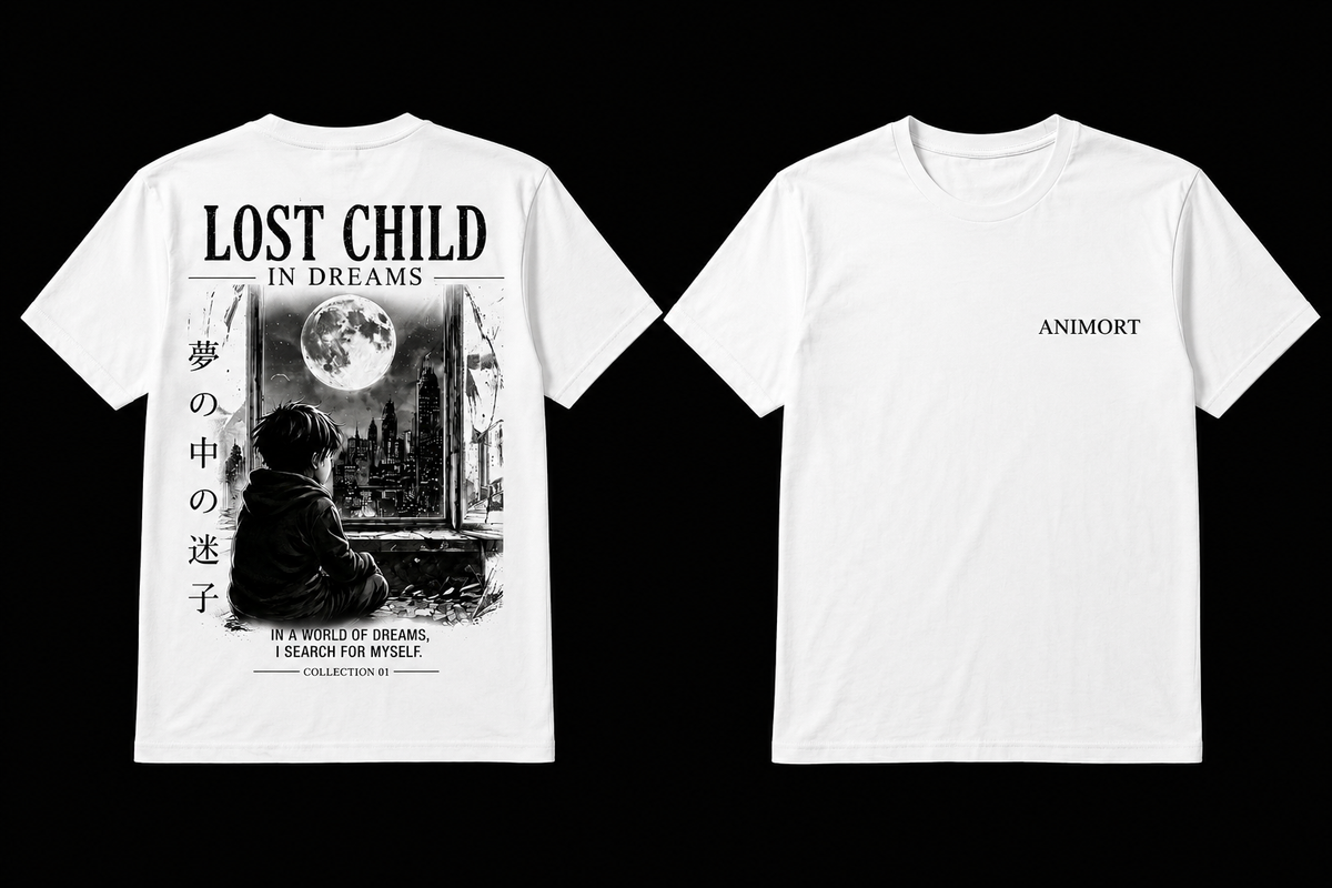 LOST CHILD  — OVERSIZED TEE WHITE