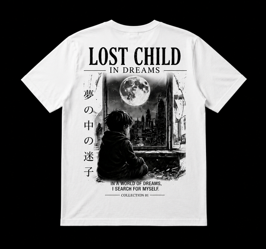 LOST CHILD  — OVERSIZED TEE WHITE