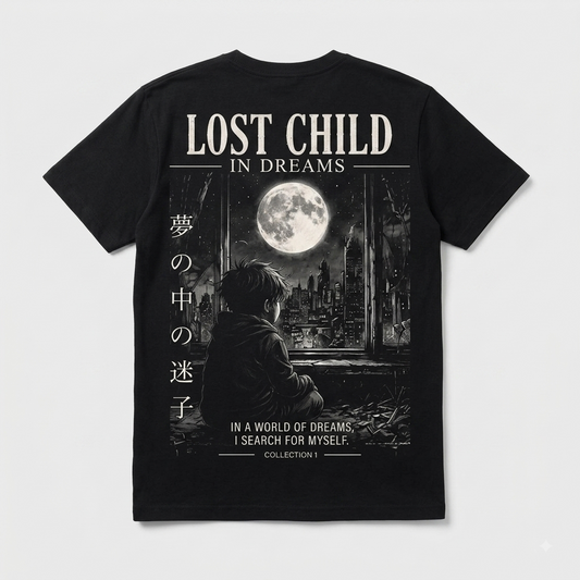 LOST CHILD — OVERSIZED TEE BLACK